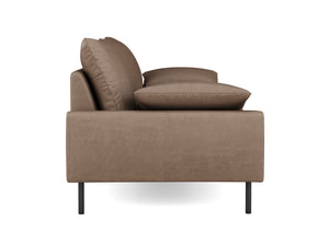 Sofa ADELE Kunstleder braun
