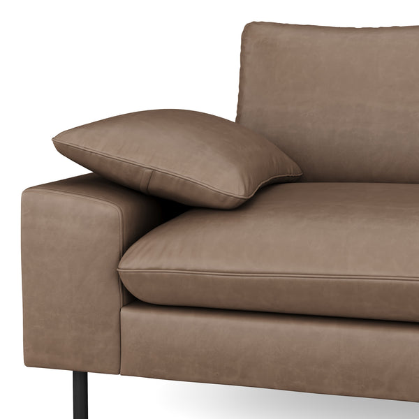 Sofa ADELE Kunstleder braun