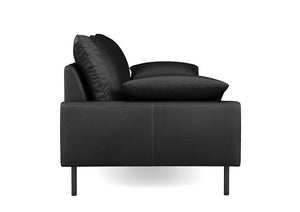 Sofa ADELE Kunstleder schwarz