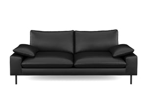 Sofa ADELE Kunstleder schwarz