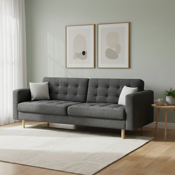 Sofa ALISHA 3-Sitzer anthrazit