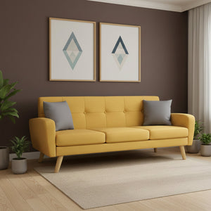 Sofa ALLY 3-Sitzer gelb