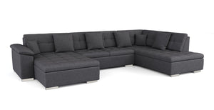 Ecksofa ARIA links anthrazit