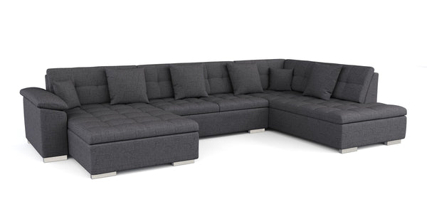 Ecksofa ARIA links anthrazit