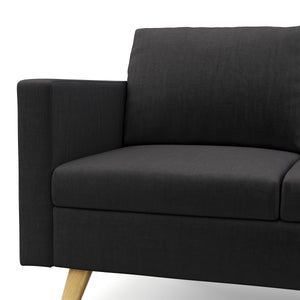 Sofa BLAIR 2-Sitzer schwarz