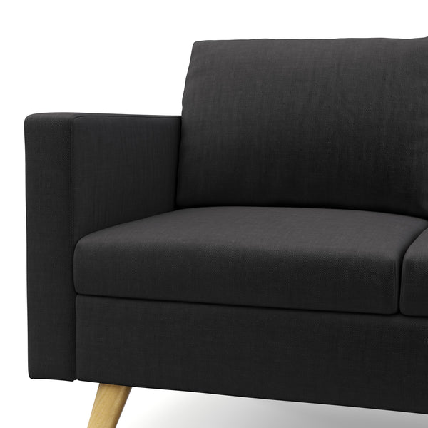 Sofa BLAIR 2-Sitzer schwarz