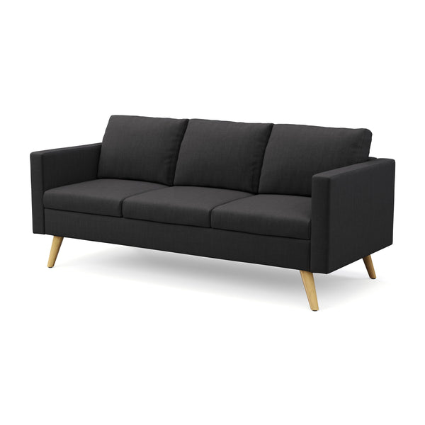 Sofa BLAIR 3-Sitzer schwarz