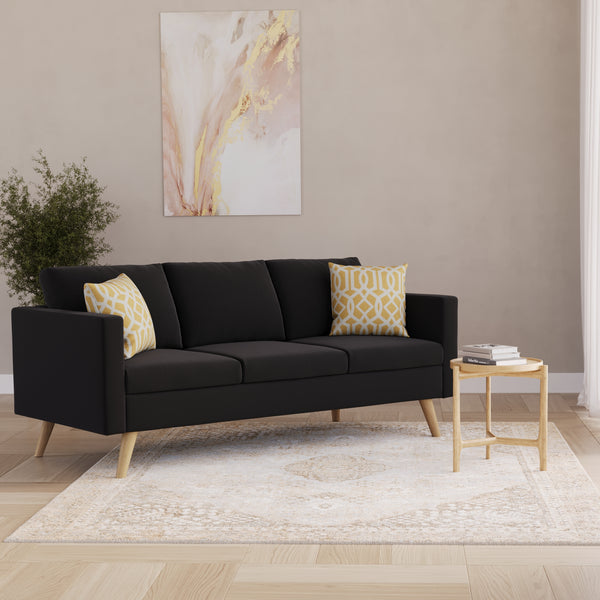 Sofa BLAIR 3-Sitzer schwarz