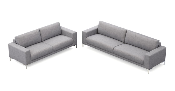 Sofa Set NOREEN grau