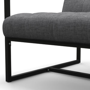 Sofa DEAN 2-Sitzer anthrazit