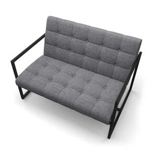 Sofa DEAN 2-Sitzer anthrazit