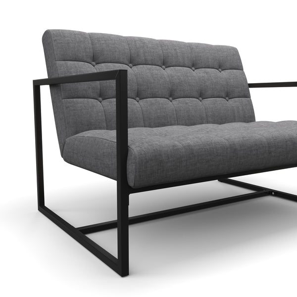 Sofa DEAN 2-Sitzer anthrazit