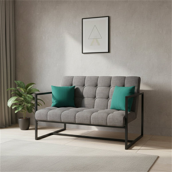 Sofa DEAN 2-Sitzer anthrazit