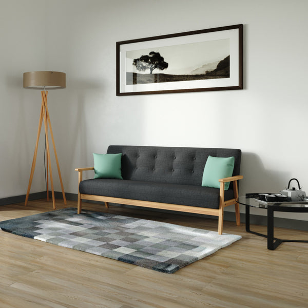 Sofa EDDY 3-Sitzer anthrazit