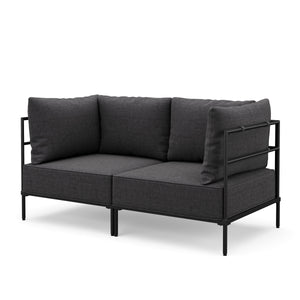 Sofa ETHAN 2-Sitzer anthrazit