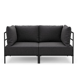 Sofa ETHAN 2-Sitzer anthrazit