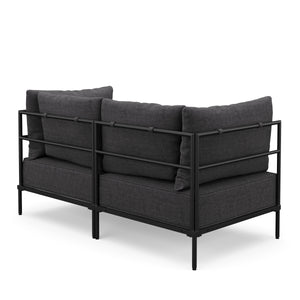 Sofa ETHAN 2-Sitzer anthrazit