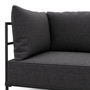 Sofa ETHAN 2-Sitzer anthrazit