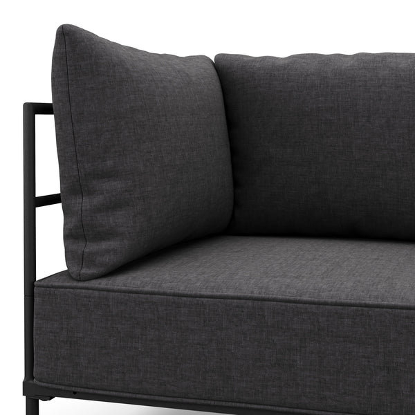 Sofa ETHAN 2-Sitzer anthrazit
