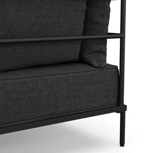 Sofa ETHAN 2-Sitzer anthrazit