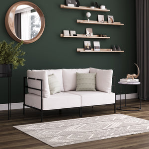 Sofa ETHAN 2-Sitzer creme
