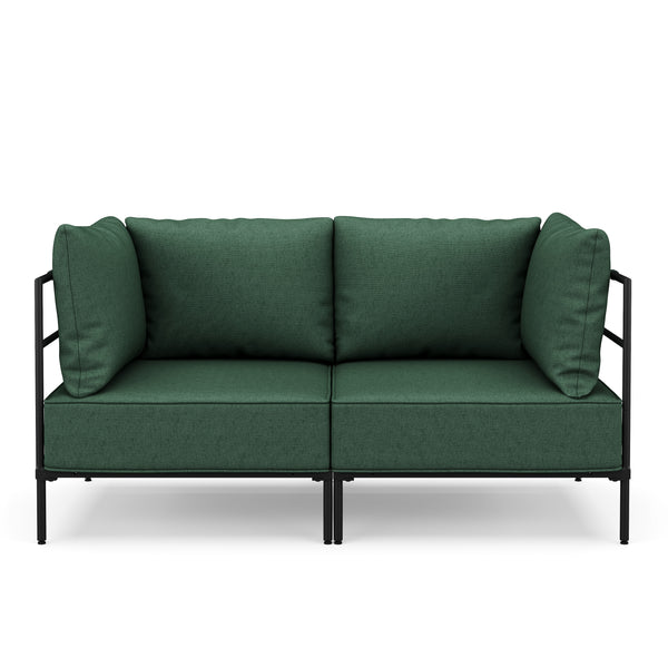 Sofa ETHAN 2-Sitzer dunkelgrün