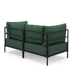 Sofa ETHAN 2-Sitzer dunkelgrün