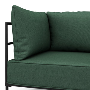 Sofa ETHAN 2-Sitzer dunkelgrün