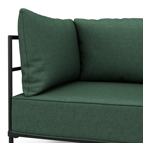 Sofa ETHAN 2-Sitzer dunkelgrün