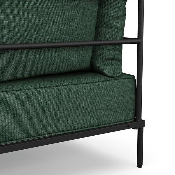 Sofa ETHAN 2-Sitzer dunkelgrün