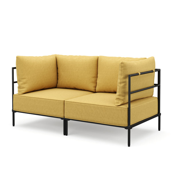 Sofa ETHAN 2-Sitzer gelb