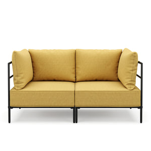 Sofa ETHAN 2-Sitzer gelb