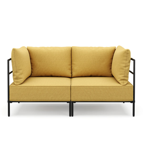 Sofa ETHAN 2-Sitzer gelb