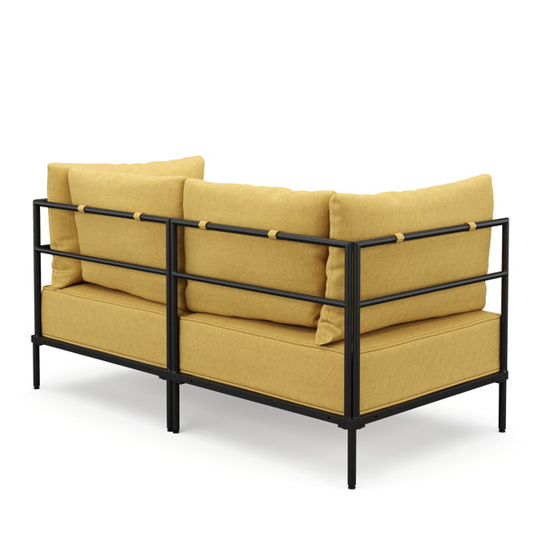 Sofa ETHAN 2-Sitzer gelb