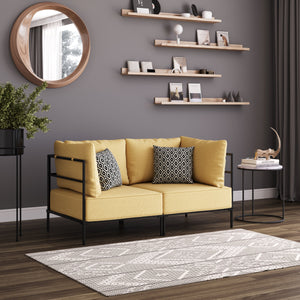 Sofa ETHAN 2-Sitzer gelb