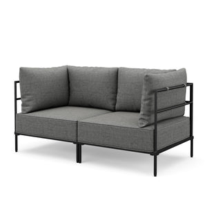 Sofa ETHAN 2-Sitzer hellgrau