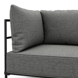 Sofa ETHAN 2-Sitzer hellgrau