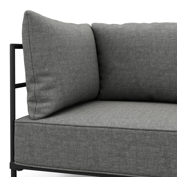 Sofa ETHAN 2-Sitzer hellgrau