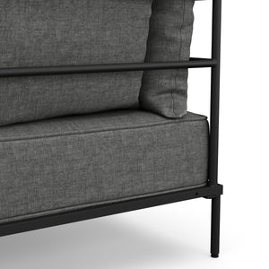Sofa ETHAN 2-Sitzer hellgrau