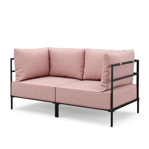 Sofa ETHAN 2-Sitzer rosa