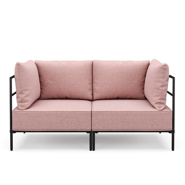 Sofa ETHAN 2-Sitzer rosa