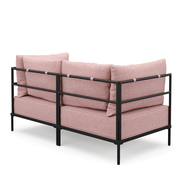 Sofa ETHAN 2-Sitzer rosa