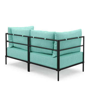 Sofa ETHAN 2-Sitzer türkis