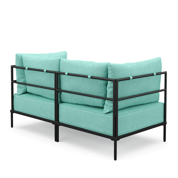 Sofa ETHAN 2-Sitzer türkis
