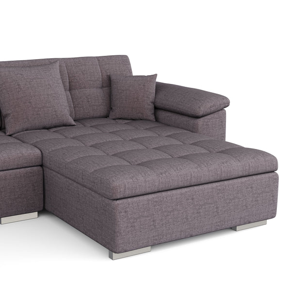 Sofa ARIA rechts braun