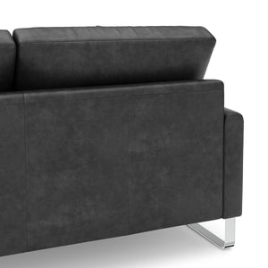 Sofa Leder GIAN 2-Sitzer anthrazit