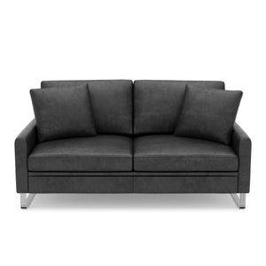 Sofa Leder GIAN 2-Sitzer anthrazit