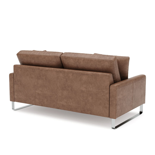 Sofa Leder GIAN 2-Sitzer braun