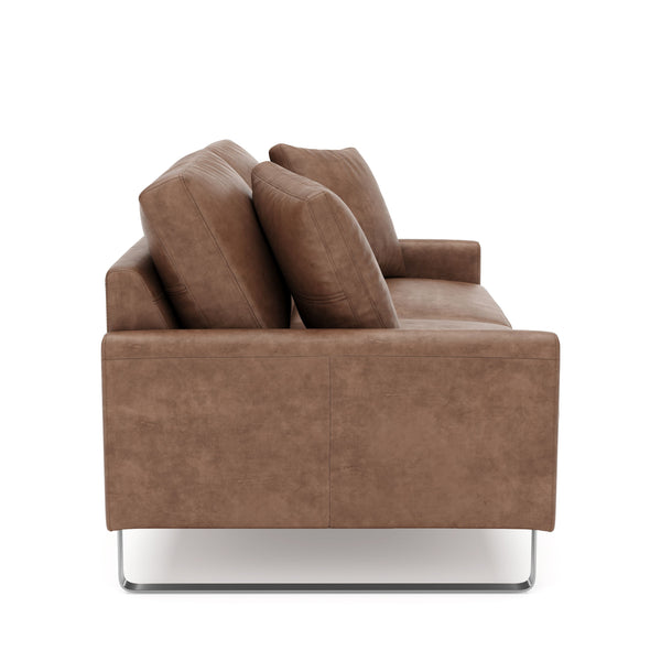 Sofa Leder GIAN 2-Sitzer braun