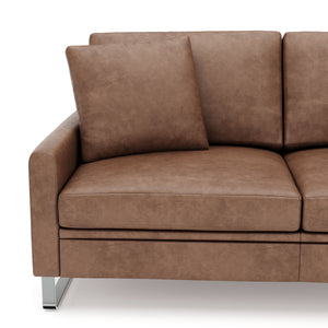 Sofa Leder GIAN 2-Sitzer braun